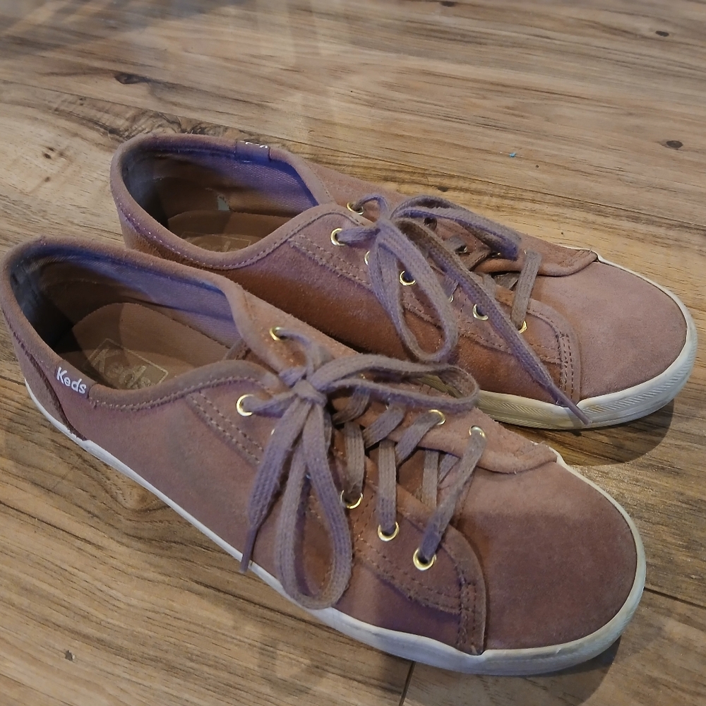 Keds Women's Sneakers - Dusty Pink Suede Suze 7.5 Fits Like 7